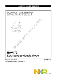 BAV170VL Datasheet Page 2