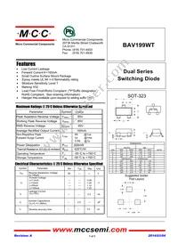 BAV199WT-TP Datasheet Cover