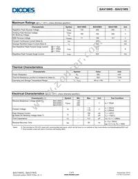 BAV19WS-7 Datasheet Page 2