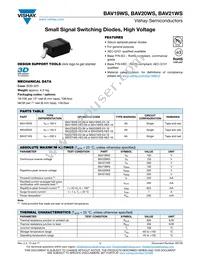 BAV20WS-HE3-18 Datasheet Cover