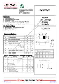 BAV3004X-TP Datasheet Cover