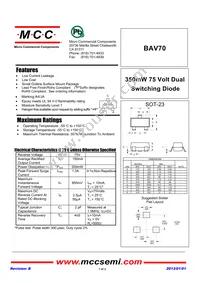 BAV70-TP Datasheet Cover