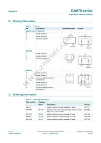 BAV70W/MIX Datasheet Page 2