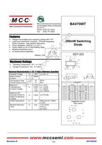BAV70WT-TP Datasheet Cover