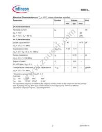 BB 804 SF3 E6327 Datasheet Page 2