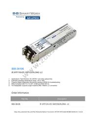 BB-808-38106 Datasheet Cover