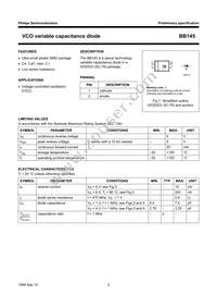 BB145 Datasheet Page 2