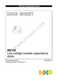 BB156 Datasheet Cover