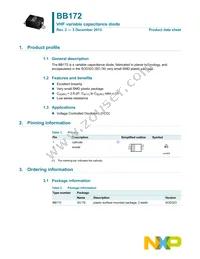 BB172X Datasheet Cover