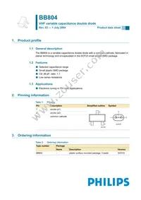 BB804 Datasheet Cover