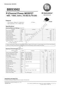 BBS3002-DL-E Datasheet Cover