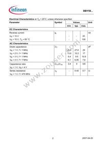 BBY 59-02V E6327 Datasheet Page 2