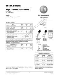 BC487G Datasheet Cover