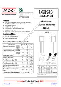 BC546C-AP Datasheet Cover