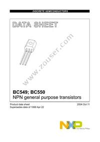BC549C Datasheet Cover