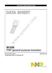 BC559C Datasheet Cover