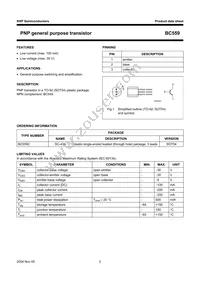 BC559C Datasheet Page 2