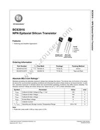 BC63916-D27Z Datasheet Cover