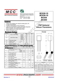 BC640-AP Datasheet Cover