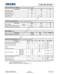 BC807-16W-7 Datasheet Page 2
