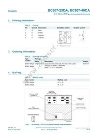 BC807-25QAZ Datasheet Page 2