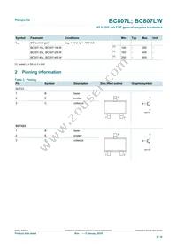 BC807-40LWX Datasheet Page 2