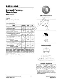 BC818-40LT1 Datasheet Cover