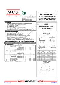BC846BW-TP Datasheet Cover