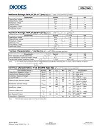 BC847BVN-7 Datasheet Page 2