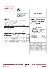 BC847PN-TP Datasheet Cover