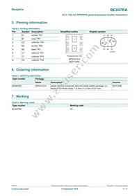 BC847RAZ Datasheet Page 2