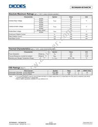 BC848CW-7-F Datasheet Page 2