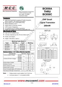 BC857A-TP Datasheet Cover