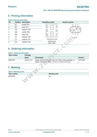 BC857RAZ Datasheet Page 2