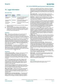 BC857RAZ Datasheet Page 10