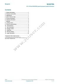 BC857RAZ Datasheet Page 11