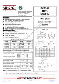 BC858B-TP Datasheet Cover