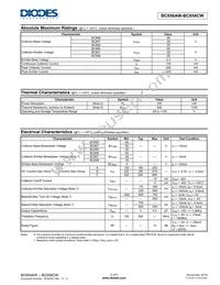 BC858BW-7-F Datasheet Page 2