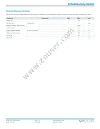 BCM48BF040M200B00 Datasheet Page 3