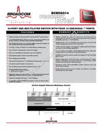 BCM56514SF00 Datasheet Cover