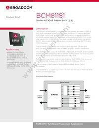 BCM81181A0KRFBG Datasheet Cover
