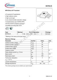 BCP 68-25 H6327 Datasheet Cover