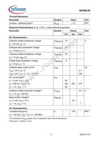 BCP 68-25 H6327 Datasheet Page 2