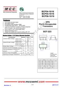 BCP56-10-TP Datasheet Cover