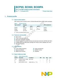 BCP69-16/DG Datasheet Cover