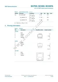 BCP69-16/ZLX Datasheet Page 3