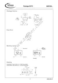 BCR 103T E6327 Datasheet Page 7