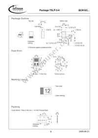 BCR 103T E6327 Datasheet Page 9