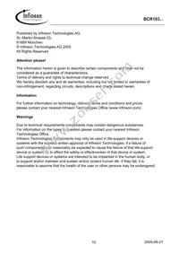 BCR 103T E6327 Datasheet Page 10