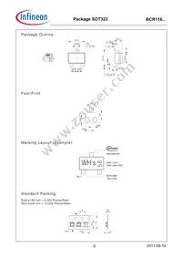 BCR 116S H6727 Datasheet Page 9